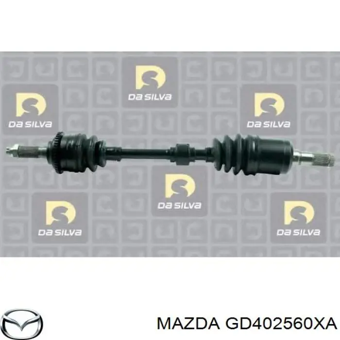 GD402560XA Mazda árbol de transmisión delantero izquierdo