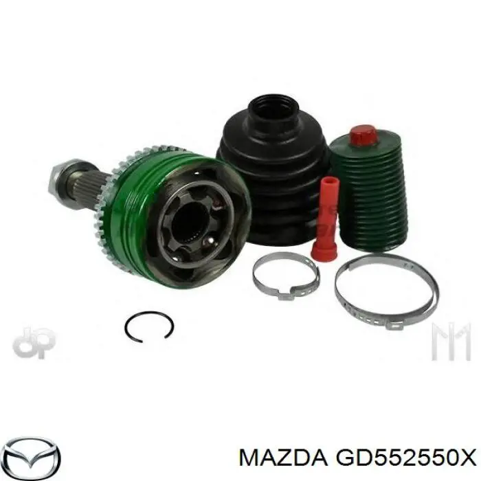 GD552550X Mazda árbol de transmisión delantero derecho