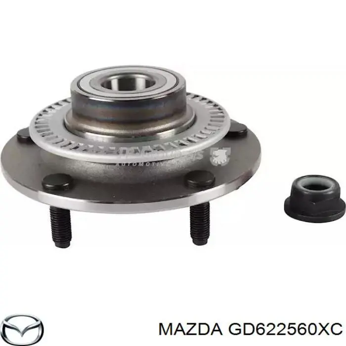 GD622560XD Mazda árbol de transmisión delantero izquierdo