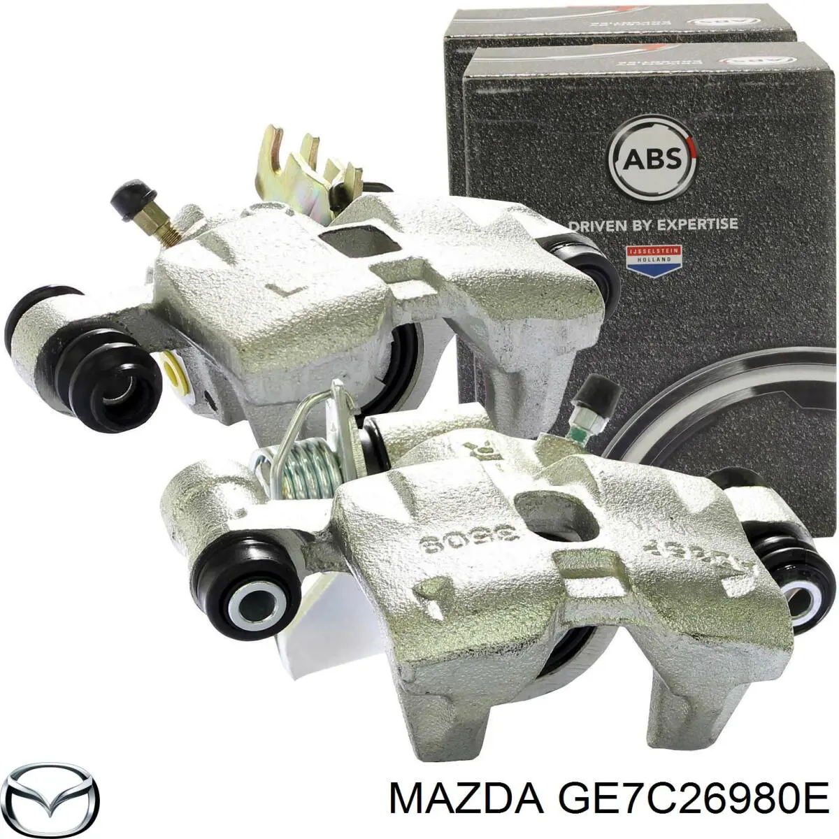 GE7C26980E Mazda pinza de freno trasero derecho