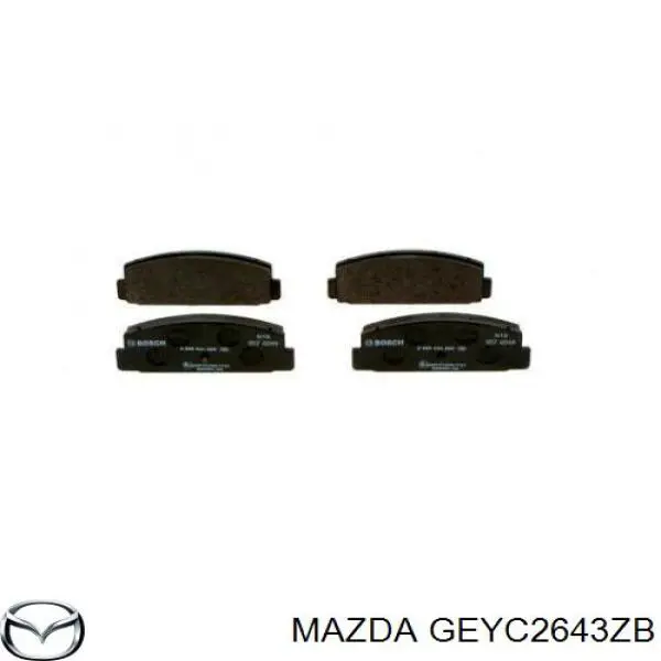 GEYC2643ZB Mazda pastillas de freno traseras