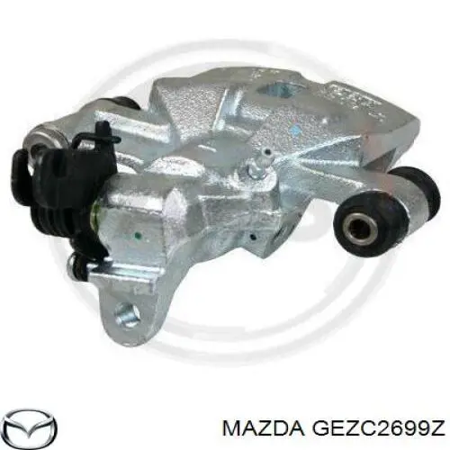 GEZC2699Z Mazda pinza de freno trasera izquierda