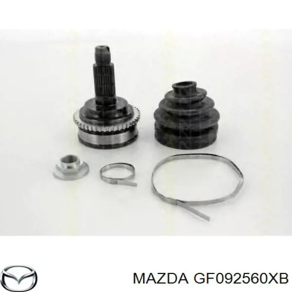 GF092560XB Mazda árbol de transmisión delantero izquierdo