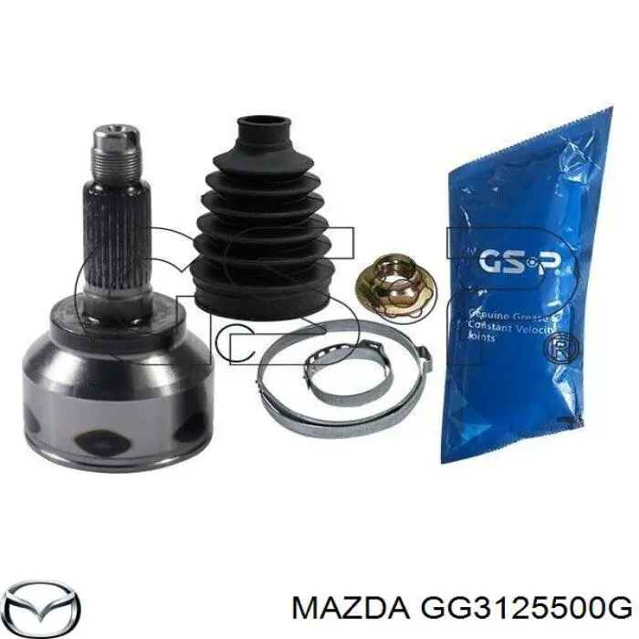 GG3125500G Mazda árbol de transmisión delantero derecho