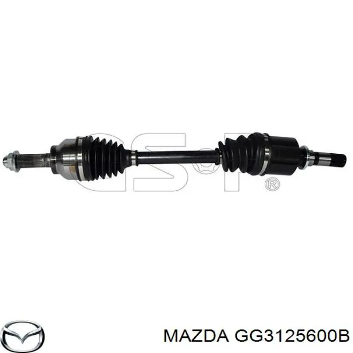 GG3125600B Mazda árbol de transmisión delantero izquierdo