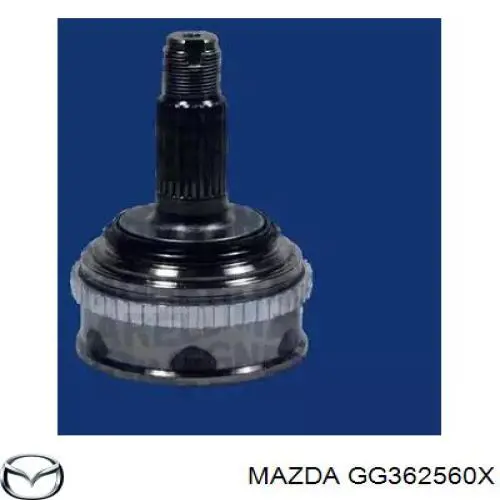 GG362560X Mazda árbol de transmisión delantero izquierdo