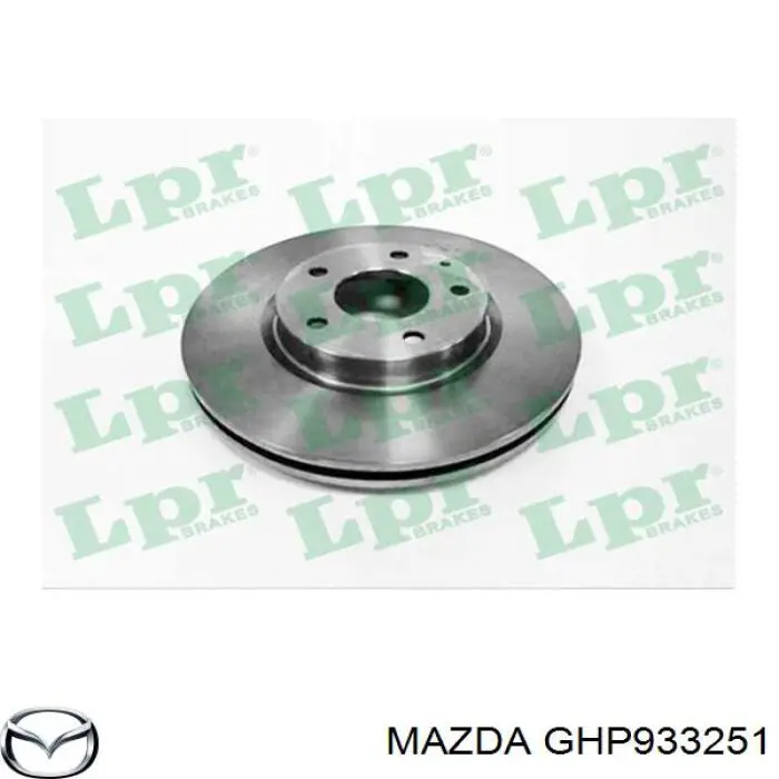 GHP933251 Mazda freno de disco delantero