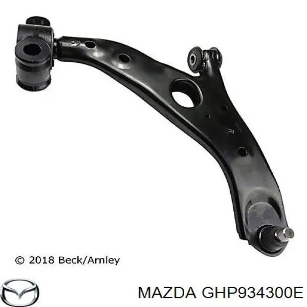 GHP934300E Mazda barra oscilante, suspensión de ruedas delantera, inferior derecha