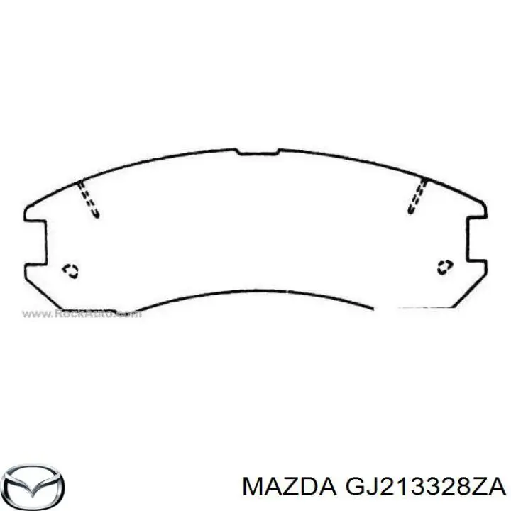 GJ213328ZA Mazda pastillas de freno delanteras