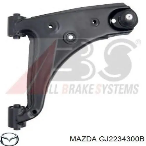 GJ2234300B Mazda barra oscilante, suspensión de ruedas delantera, inferior derecha