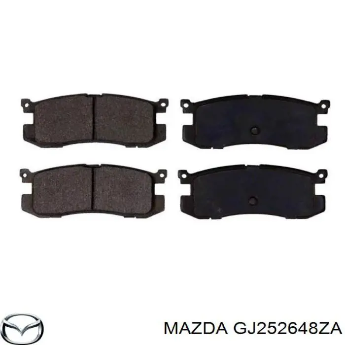 GJ252648ZA Mazda pastillas de freno traseras