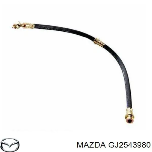 GJ2543980 Mazda tubo flexible de frenos trasero