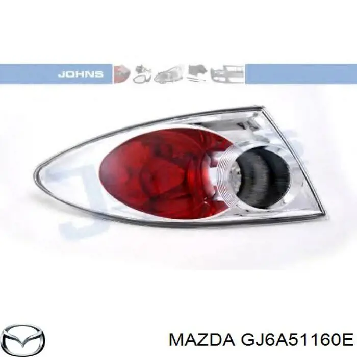 GJ6A51160E Mazda piloto posterior exterior izquierdo