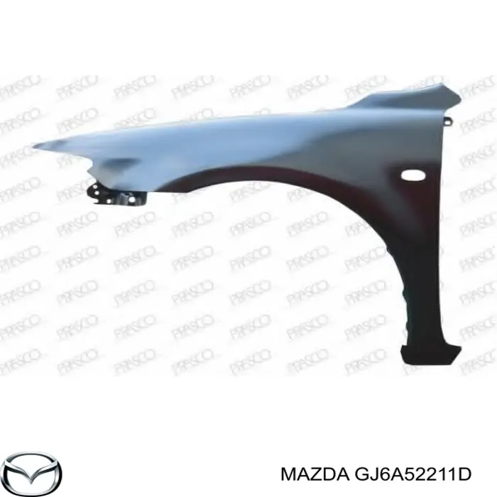  Guardabarros delantero izquierdo para Mazda 6 GG