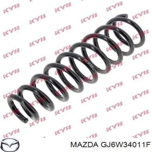 GJ6W34011F Mazda muelle de suspensión eje delantero