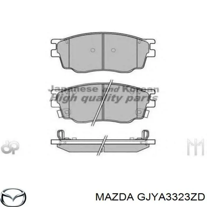 GJYA3323ZD Mazda pastillas de freno delanteras