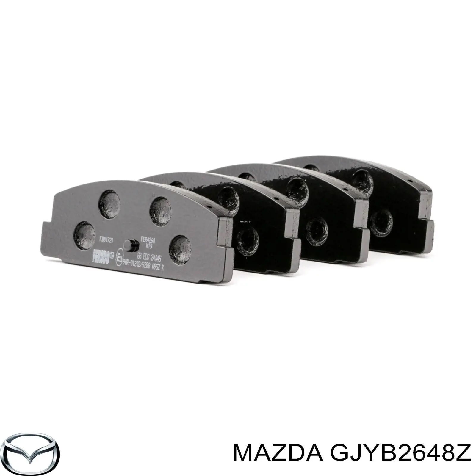 GJYB2648Z Mazda pastillas de freno traseras