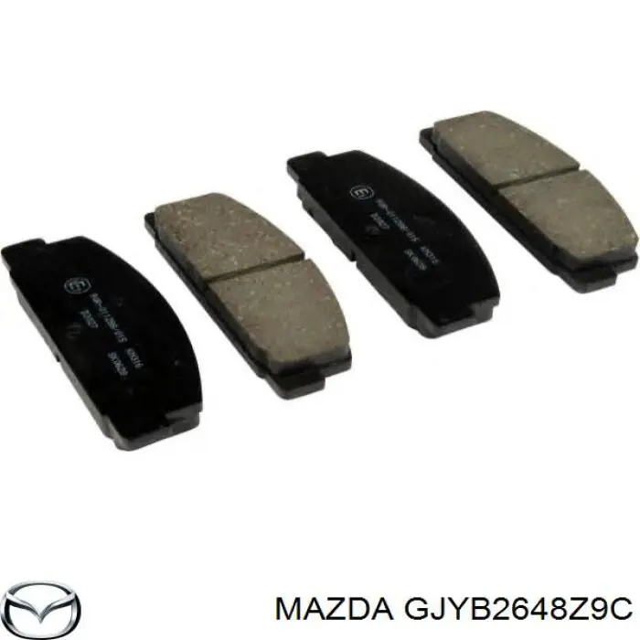 GJYB2648Z9C Mazda pastillas de freno traseras