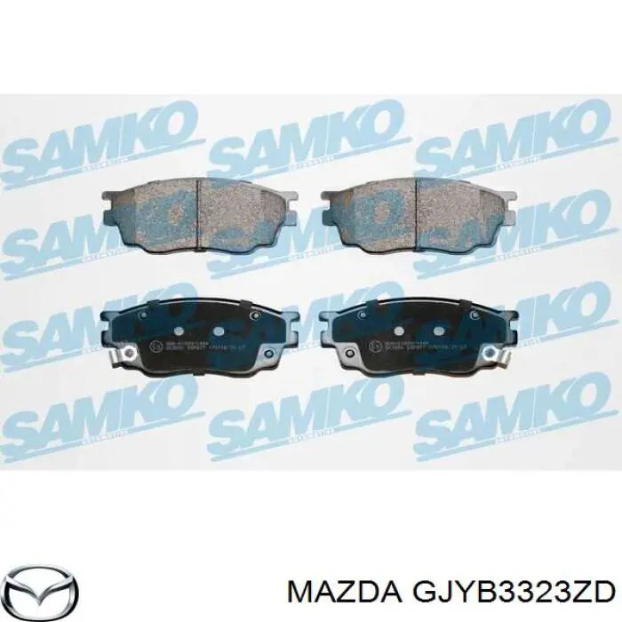 GJYB3323ZD Mazda pastillas de freno delanteras