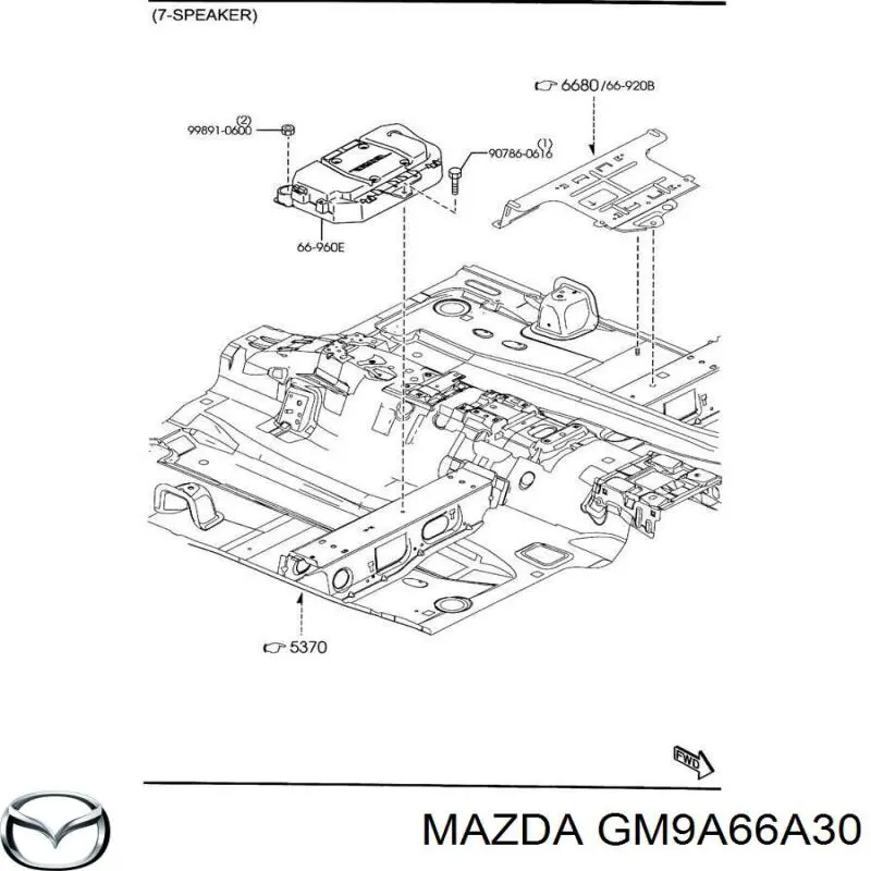  Barra de antena para Mazda 5 CR