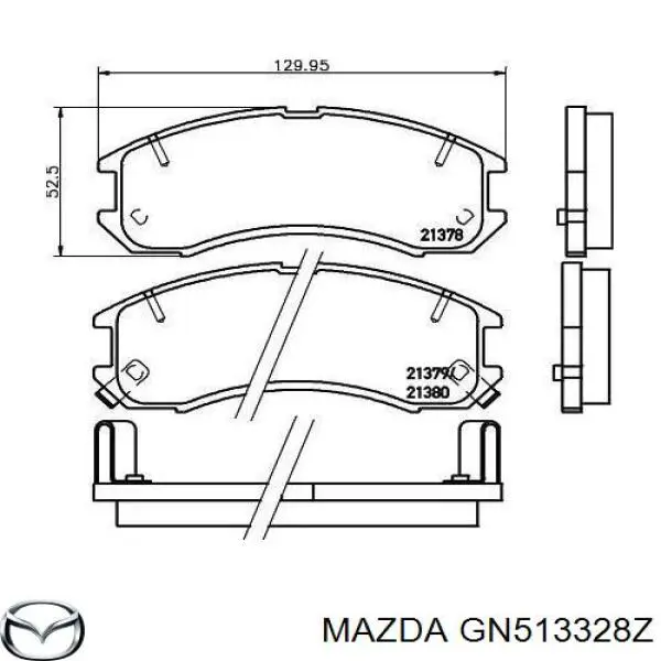 GN513328Z Mazda pastillas de freno delanteras