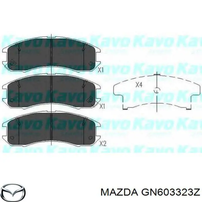 GN603323Z Mazda pastillas de freno delanteras