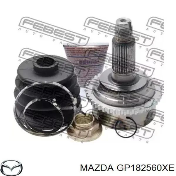 GP182560XE Mazda árbol de transmisión delantero izquierdo