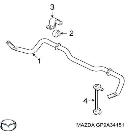  Estabilizador delantero para Mazda 6 GG