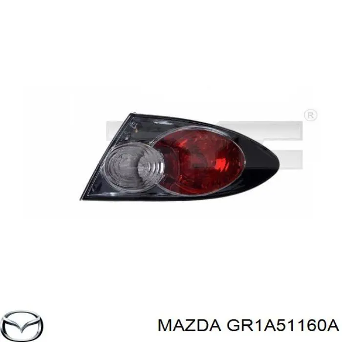 GR1A51160A Mazda piloto posterior exterior izquierdo