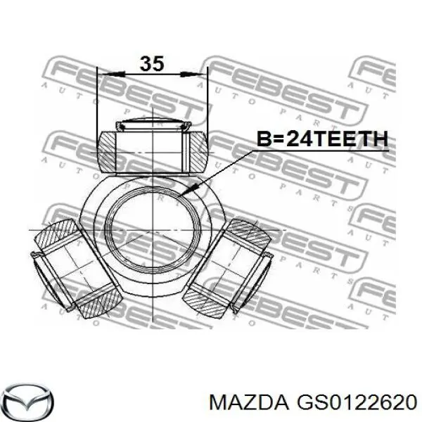 GS0122620 Mazda junta homocinética interior delantera izquierda