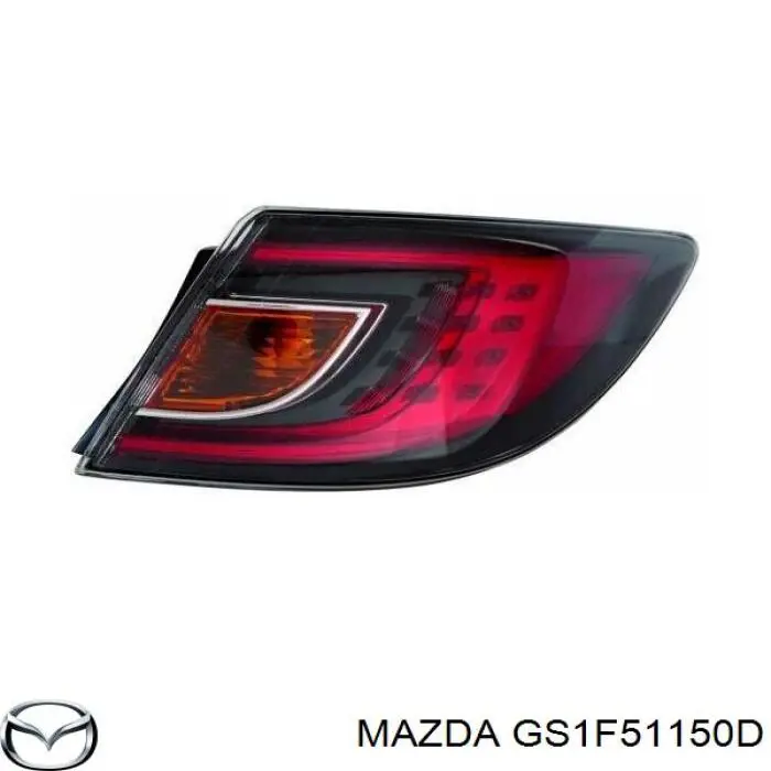 GS1F51150D Mazda piloto posterior exterior derecho