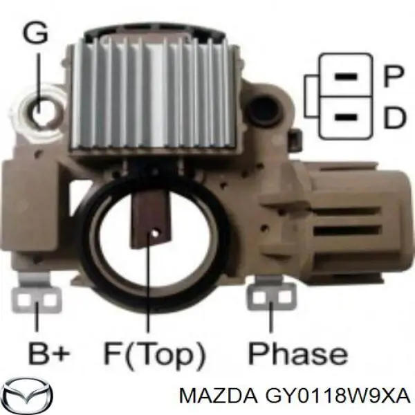 GY0118W9XA Mazda alternador