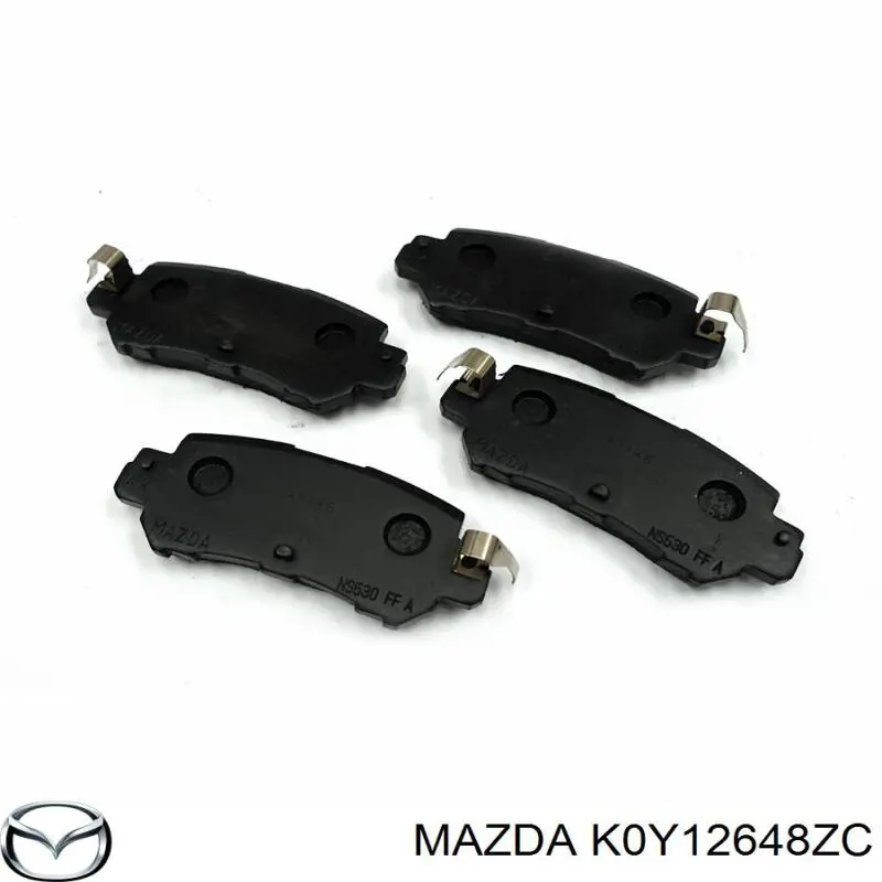 K0Y12648ZC Mazda pastillas de freno traseras