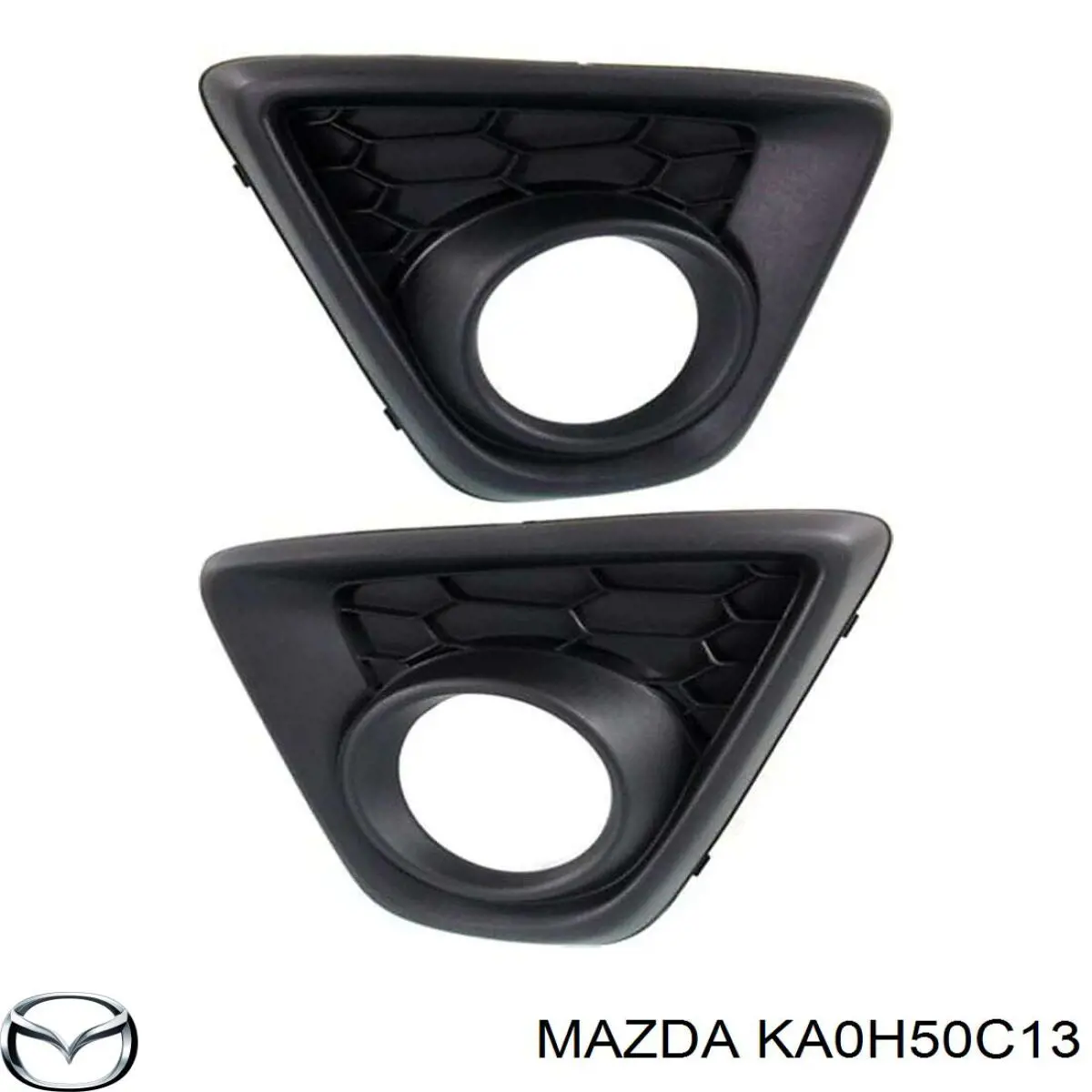 KA0H50C13 Mazda rejilla de antinieblas delantera derecha