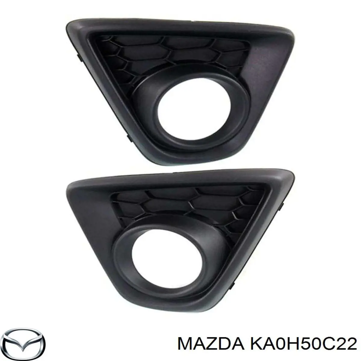 KA0H50C22 Mazda rejilla de antinieblas delantera izquierda