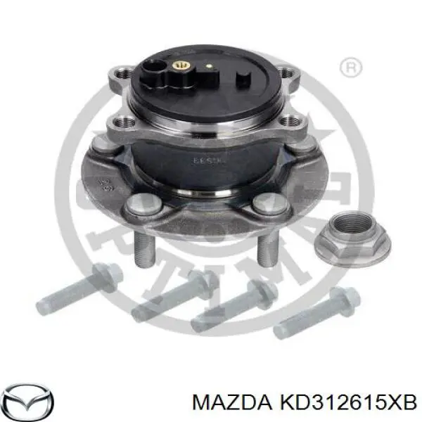 KD312615XB Mazda cubo de rueda trasero