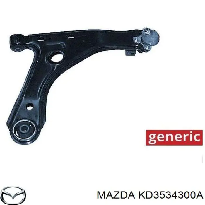 KD3534300A Mazda barra oscilante, suspensión de ruedas delantera, inferior derecha