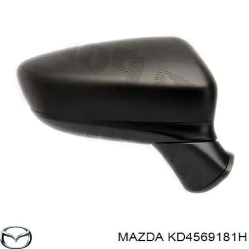 KD4569181H Mazda espejo retrovisor izquierdo