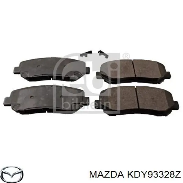 KDY93328Z Mazda pastillas de freno delanteras