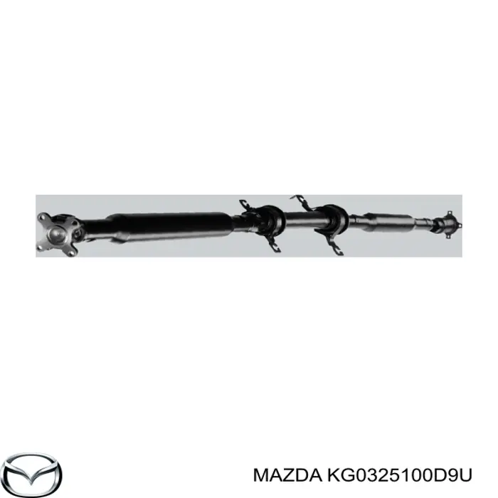 KG0325100D9U Mazda árbol cardán trasero completo