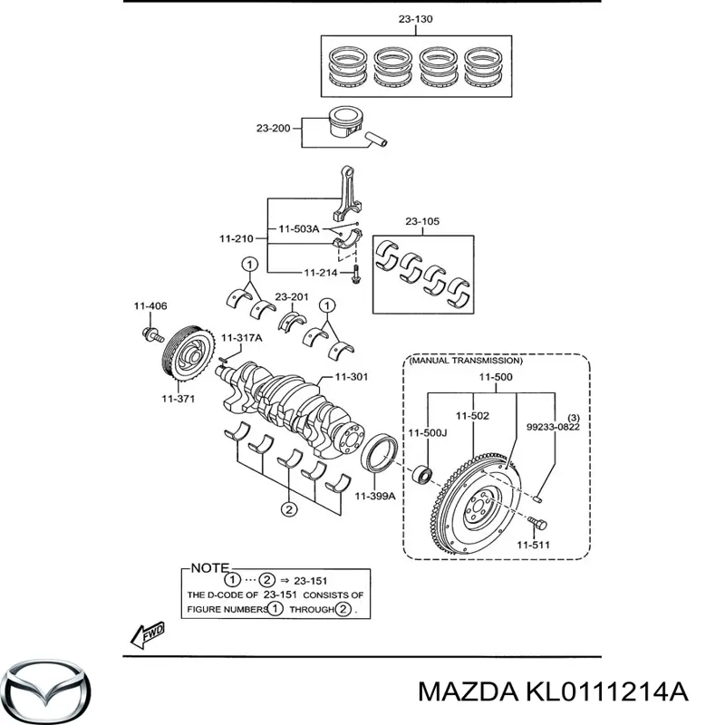  Tornillo de biela para Mazda 323 BJ