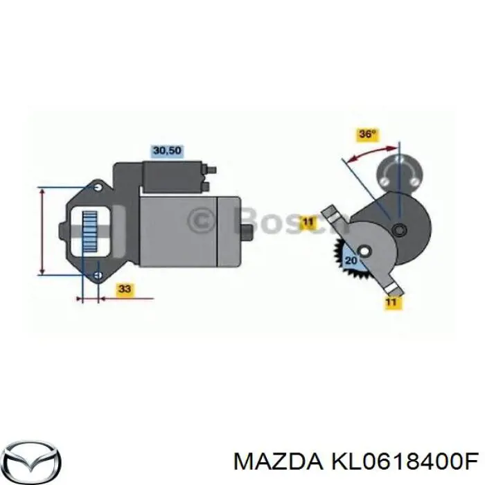 KL0618400F Mazda 