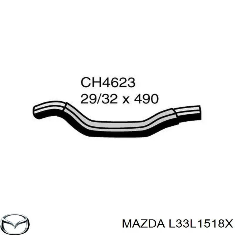  Tubería de radiador arriba para Mazda CX-7 ER