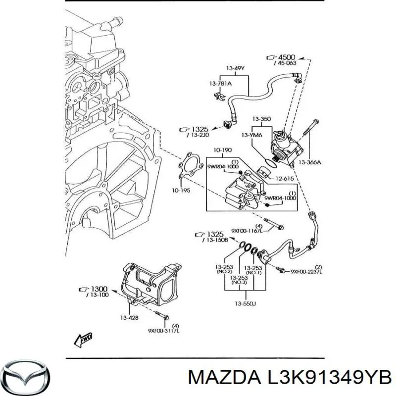 L3K91349YB Mazda 