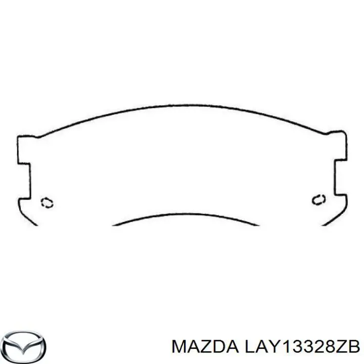 LAY13328ZB Mazda pastillas de freno delanteras