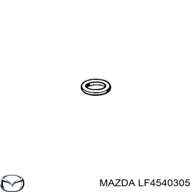 LF4540305 Mazda junta, tubo de escape