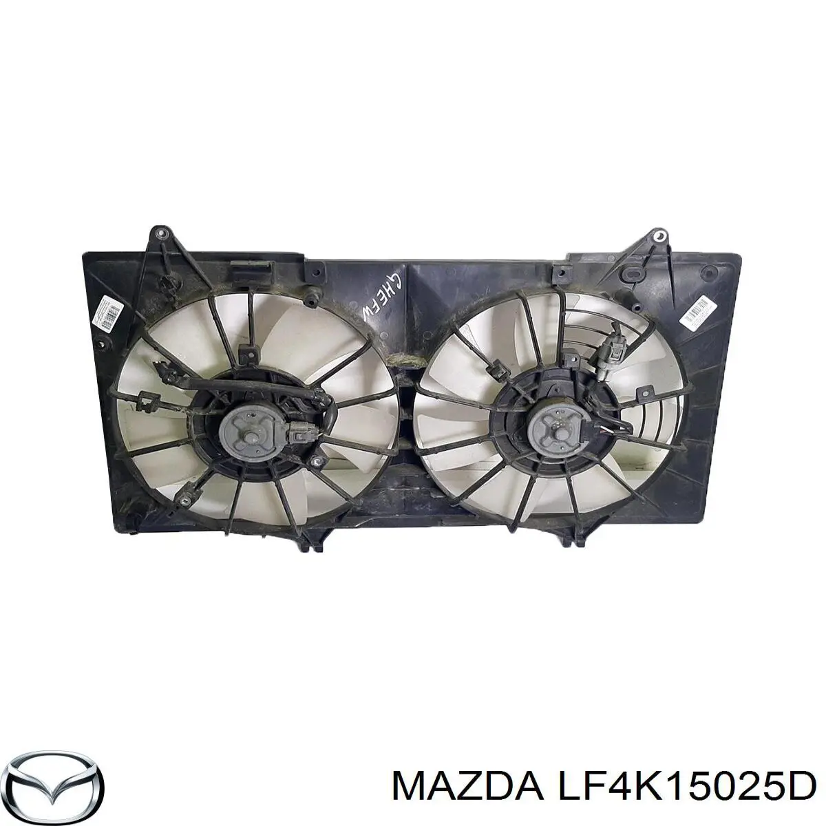 LF4K15025D Mazda ventilador (rodete +motor refrigeración del motor con electromotor completo)