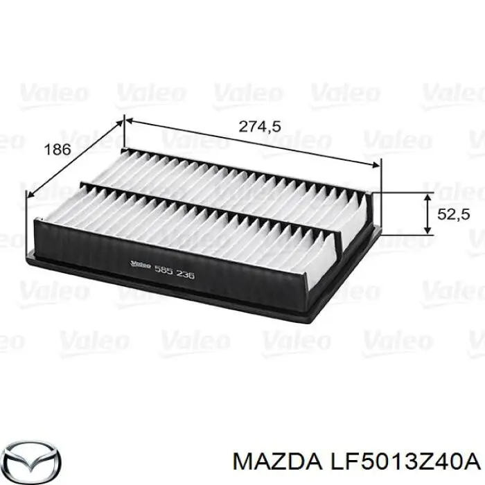 LF5013Z40A Mazda filtro de aire