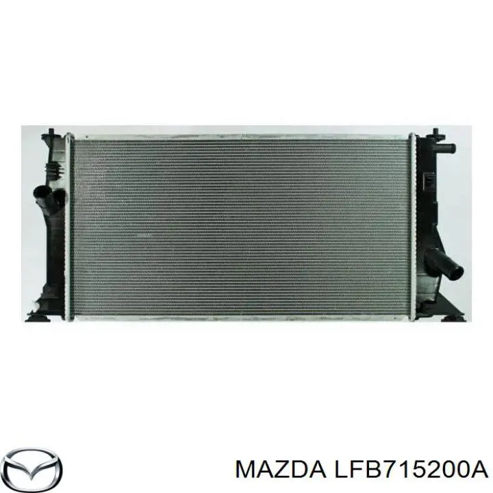 LFB715200A Mazda radiador refrigeración del motor