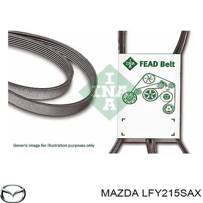 LFY215SAX Mazda correa trapezoidal